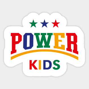 Power Kids (Children / Kiddies / Siblings / 4C) Sticker